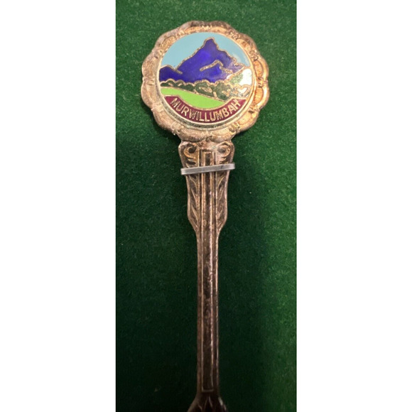 Collectible Vintage Set of 7 Silver-Plated Souvenir Spoons in Wooden Display Box - Picture 8 of 12